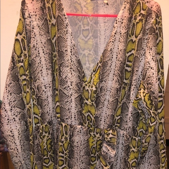 Black and Green snake skin dress - Picture 2 of 5